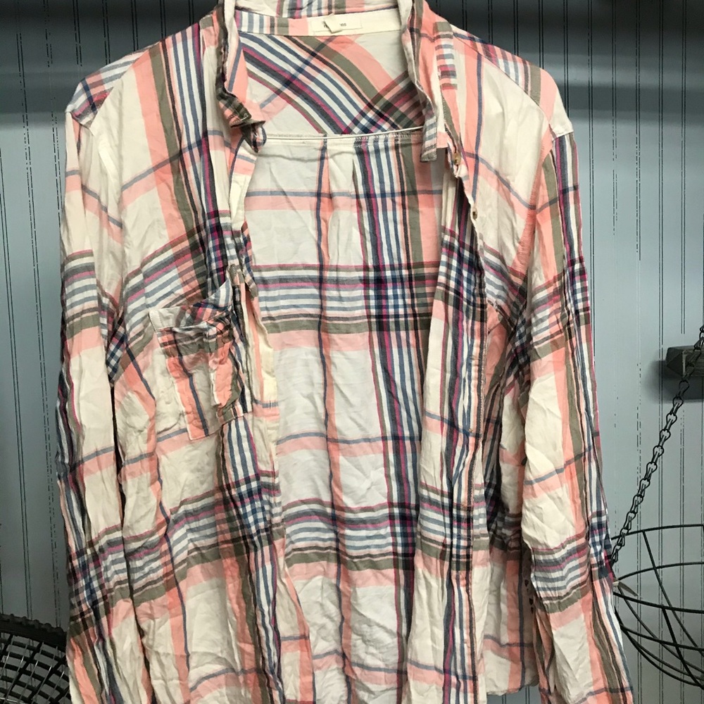 Checkered button up shirt